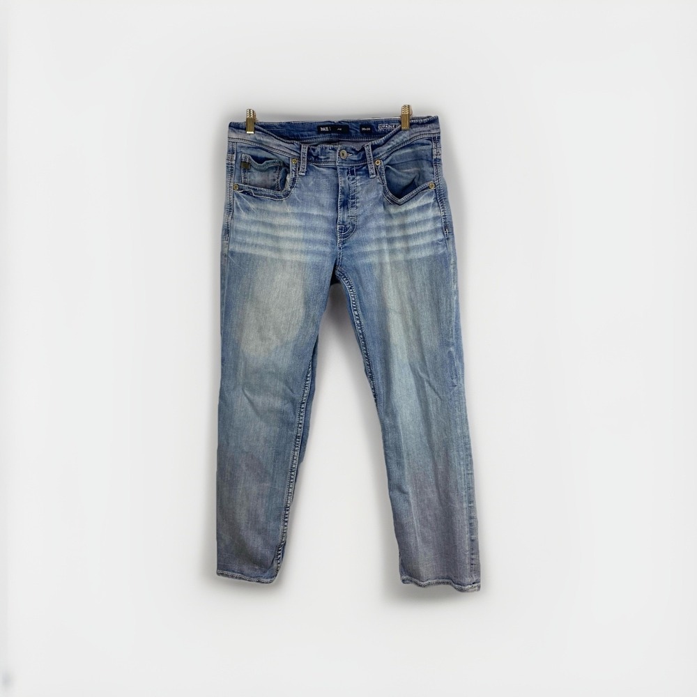 BKE Jeans Men 36x30 Blue Jake Buckle Durable Denim Pants‎ Straight